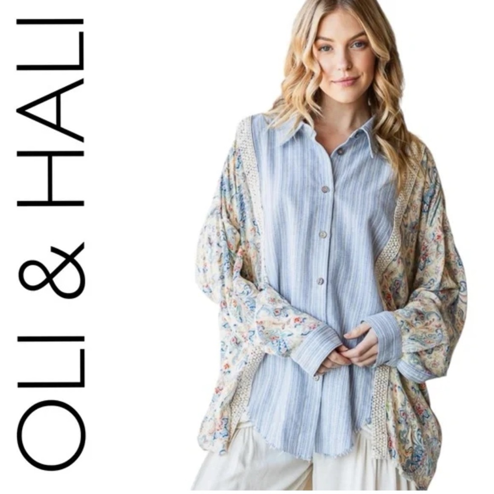Oli & Hali oversized button down beauty